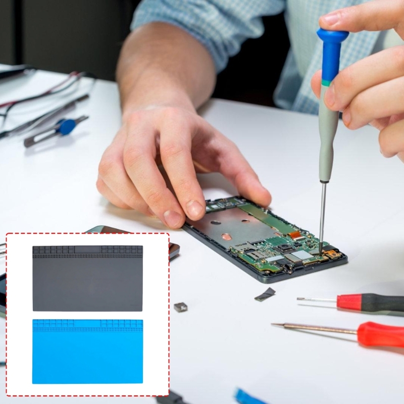 Electronics Repair Guide - Elektronica-reparatiepad siliconen werkpad 60 x 35
