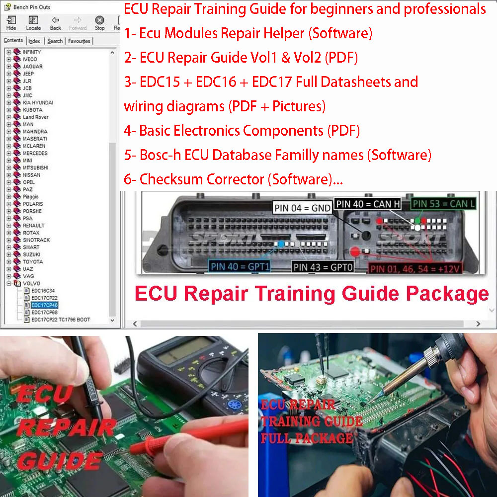 ECU Reparatietraining Gids ECU - Electronics Repair Guide recensie en prijs