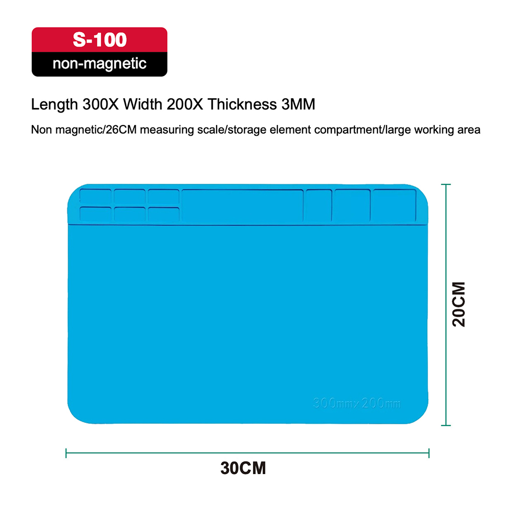 JCD S‑100 Hittebestendige Sili - Electronics Repair Mat recensie en prijs