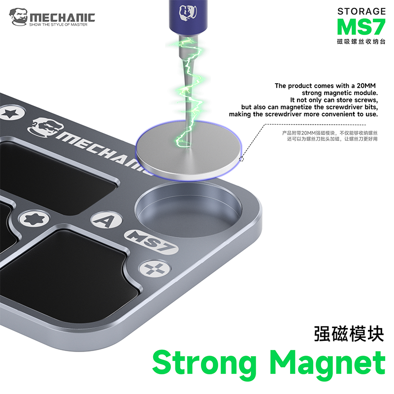 MECHANIC MS7 Magnetische Schro - Electronics Repair Mat recensie en prijs